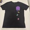 Grateful Dead Dancing Bears Black Graphic T-Shirt Unique Size M Pocket Sticker