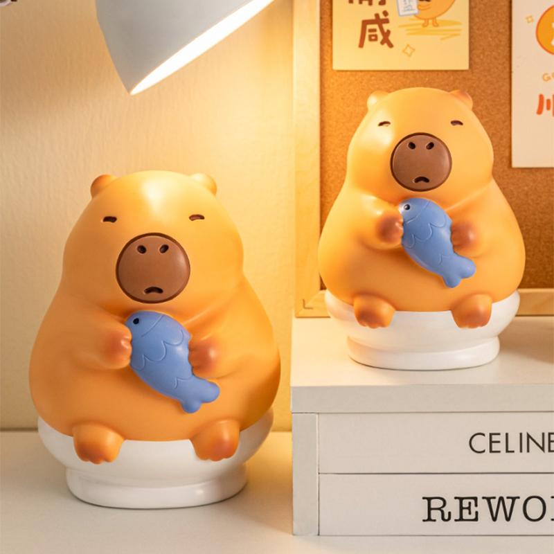 Cute Cartoon Capybara Piggy Bank Large Capacity Guinea Pig Piggy Bank Cash Savings Home Decoration Desktop Crafts Kids Gifts
