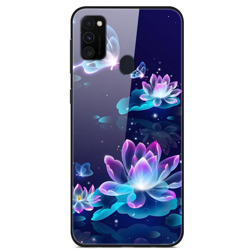 Popular Case For Samsung Galaxy M31 Case Tempered Glass Back Cover Case For Samsung M30s A21s M21 M31s A71 A51 Case Funda Coque