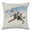 Star Plane Fighter Beige Linen Cushion Cover Decorative Home Sofa Car Chair Seat Friend Room Office Kids Gift Pillowcase,(8)