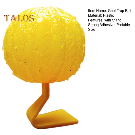 Sticky Fly Trap Ball with Stand Strong Adhesive Indoor Outdoor Restaurant Kitchen Small Flying Animals Capture Gnats Fruit Fly Catcher Device