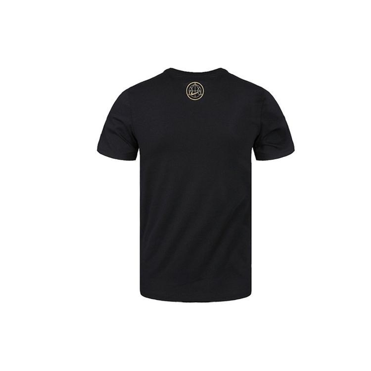 Nike Metallic Gold Logo Dri-Fit Basketball T-Shirt Men Tops Black 913343-010