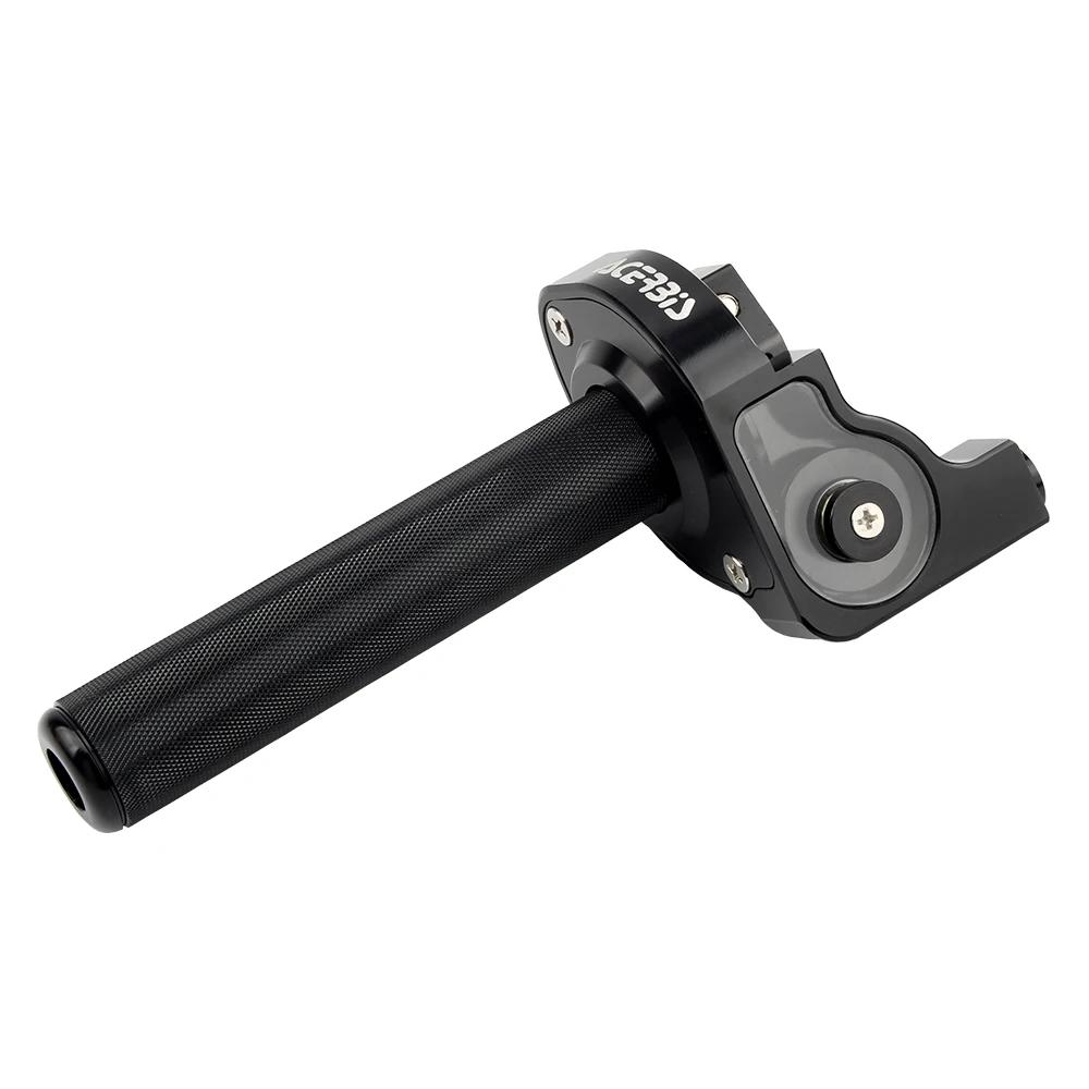 22mm M10 CNC Aluminum Throttle Grip Twist Quick Action Gas Throttle With Cable Fit KAYO Apollo Bosuer Xmotos Dirt Pit Bike2028