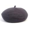 Universal chemistry Wool Dark Gray Bending Beret Beret