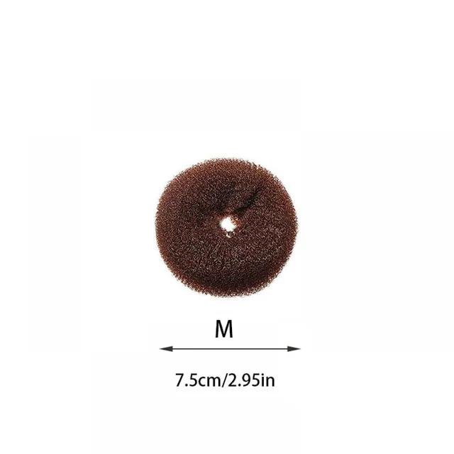 1-3Pcs Plate Hair Donut Bun Maker Rollers DIY Magic Elastic Foam Sponge Princess Hair Accessories Hair Styling Tools S/M/L Black
