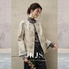 JK&JS Golden Bamboo Jacquard New Chinese Style Short Coat