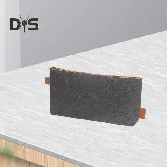 Geantă de depozitare a sculelor Pânză ceară udă rezistentă, portabilă, multifuncțională, cu fund plat, instrumente, gadgeturi, pungă organizatoare, consumabile pentru exterior