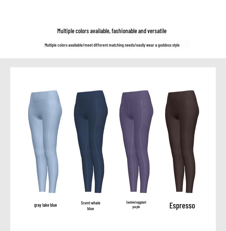 Peach Butt Seamless High Waist Yoga Leggings with Mesh Pockets