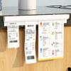 PlasticKitchen Organizer Ticket Paper Tab Clip Order Bill Receipt Hanging Rack Bar Invoice Document Holder Tools Storage