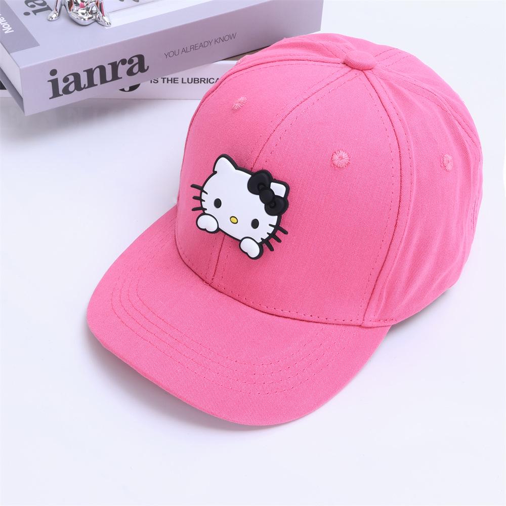 Girls' Spring and Summer Princess Sun Protection Cat Baseball Cap