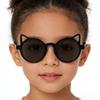 1-20 szt. Urocze Dziecięce Modne Okulary Przeciwsłoneczne z Uszami Kota Różowe Czarne Dziecięce Okrągłe Oprawki Ochrona UV Okulary Przeciwsłoneczne Okulary dla Dziewczynki 2026 Nowe