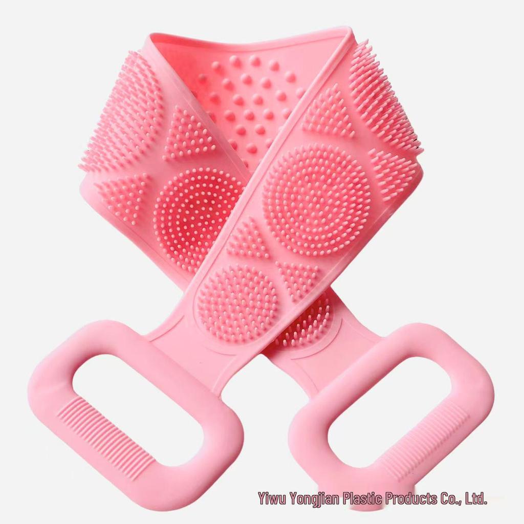 Dual-Sided Silicone Bath Scrubber, Thickened Long Strip Towel (180g)