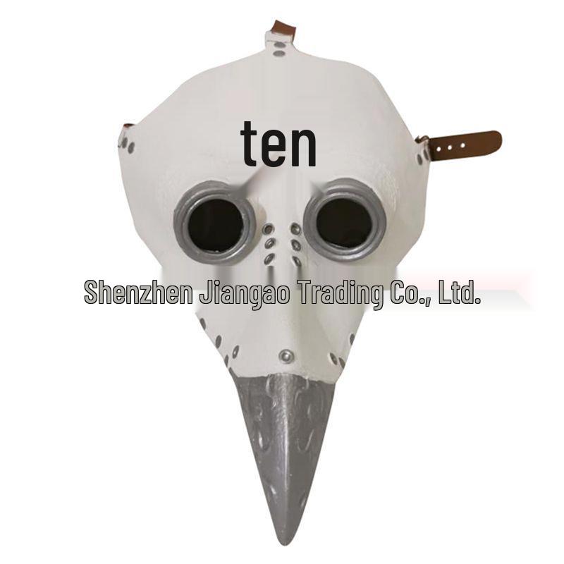 Pestdoktor Leder Schnabelmaske - Europäischer Halloween Punk Stil