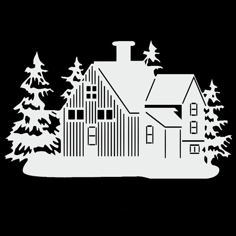 Christmas House Metal Cutting Dies Set for DIY Scrapbooking Greeting Card Making Paper Embossing Craft