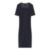 Plus Size Women's Summer Square Neck Simple Split Slim Medium Long Dress