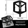 BUCKLOS Bicycle Pedals Sealed Bearing MTB Platform Pedal for Bicycle Mountain Nylon Bike Flat Pedals 9/16'' MTB Road Bike Part