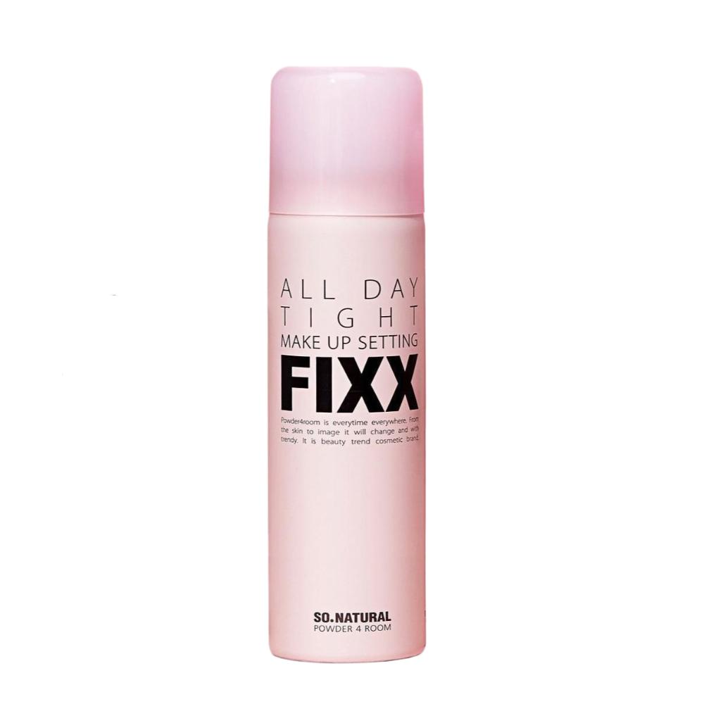 SO NATURAL All Day Tight Makeup Fixer 75ml + 15ml – Koreanischer No-Gas Feinspray Fixierspray mit Hyaluronsäure & Centella für langanhaltenden Make-up-Halt