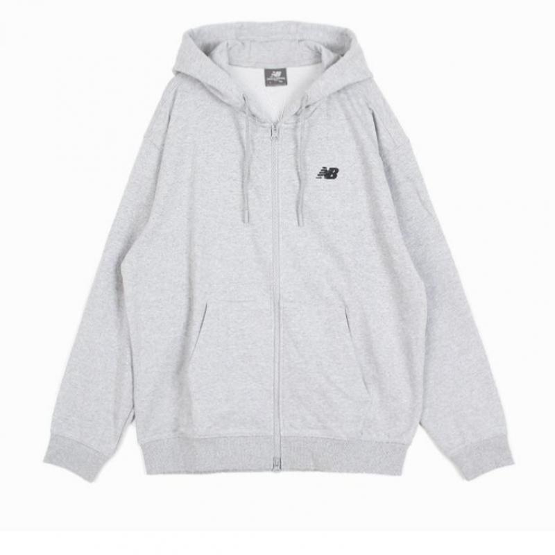 New Balance Essentials Small Logo Hoodie Zip Up Nbmdfco103 2 Types