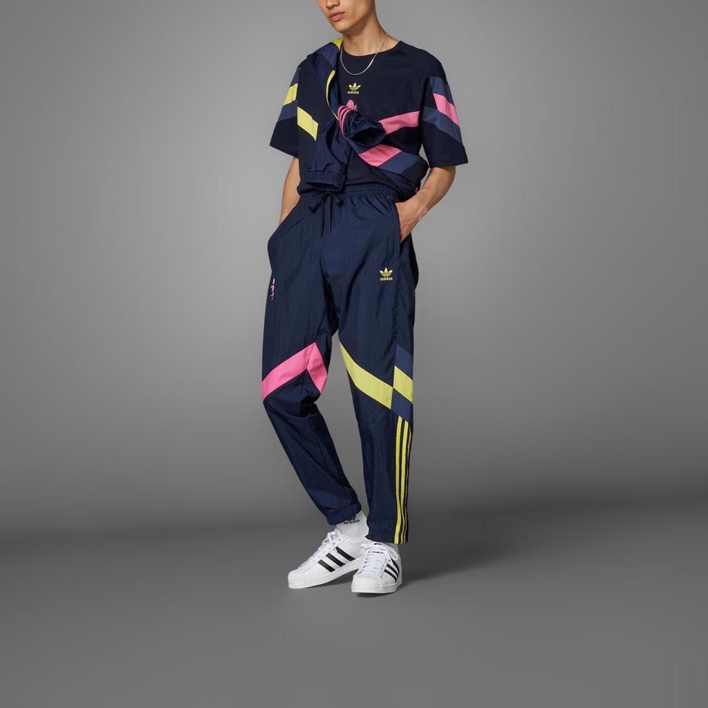 adidas Originals X Track FW24 Juventus Series Lace-Up Color-Block Casual Football Pants Men Bottoms Legendary-Ink-Blue IN5597
