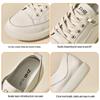 ZHR Women's Genuine Leather Lace-Free Casual Sneakers A75