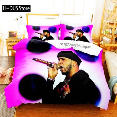 Anuel Aa Real Hasta La Boys Bedroom Duvet Cover Set Single Double Full Queen King Size 2024 Duvet Cover Bed Set