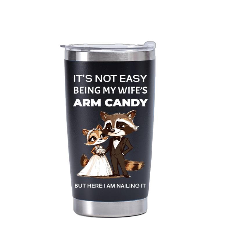 304 Stainless Steel Car Cup Hot And Cold Outdoor Car Water Cup 20oz Thermos Bottle With Straw Brush Water Bottle Coffee Mug