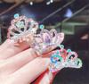 Neue Kinder Diademe Kronen Kleine Kinder Mädchen Strass Kristall Krone Herz Prinzessin Party Accessoires Haarschmuck Ornamente