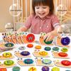 Montessori Wooden Snail Alphabet Matching Educational Toy for Kids