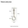 Double-Headed Snap Hook Safety Lanyard: Steel Wire Hanging Rope for Lamp and Picture Anti-Detachment