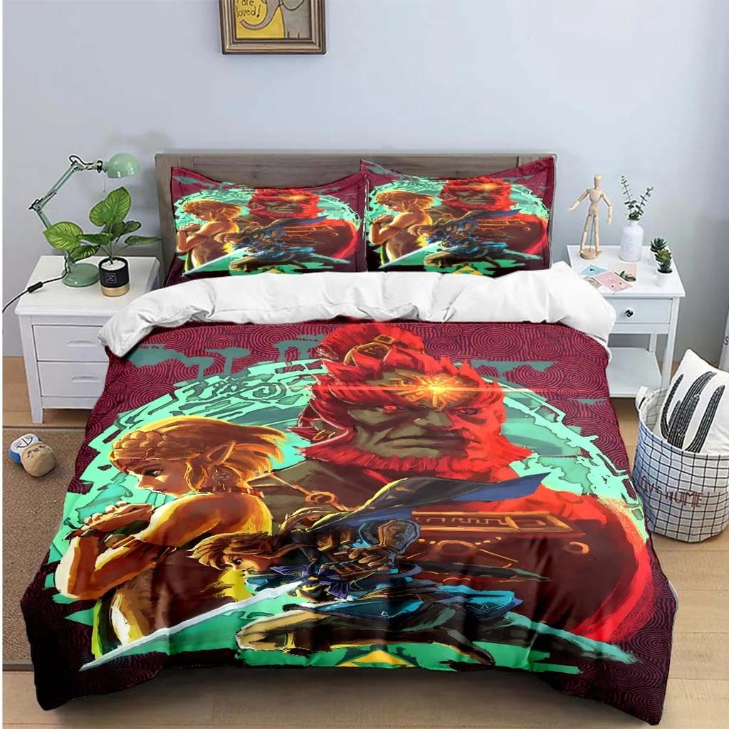 Exquisite Game Z-Zelda Printed Bedding Sets Exquisite Set Duvet Cover Bed Comforter Set Bedding Set Luxury Gift Home Textiles