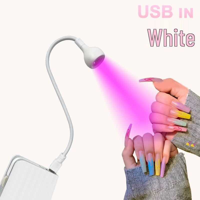 Creative UV LED Gooseneck Nail Art Beauty Desk Lamp with Clip