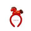 Creative Cartoon New Year Headband Horse Mascot Horse Hairband Headwear Red Horse Headband Photo Prop