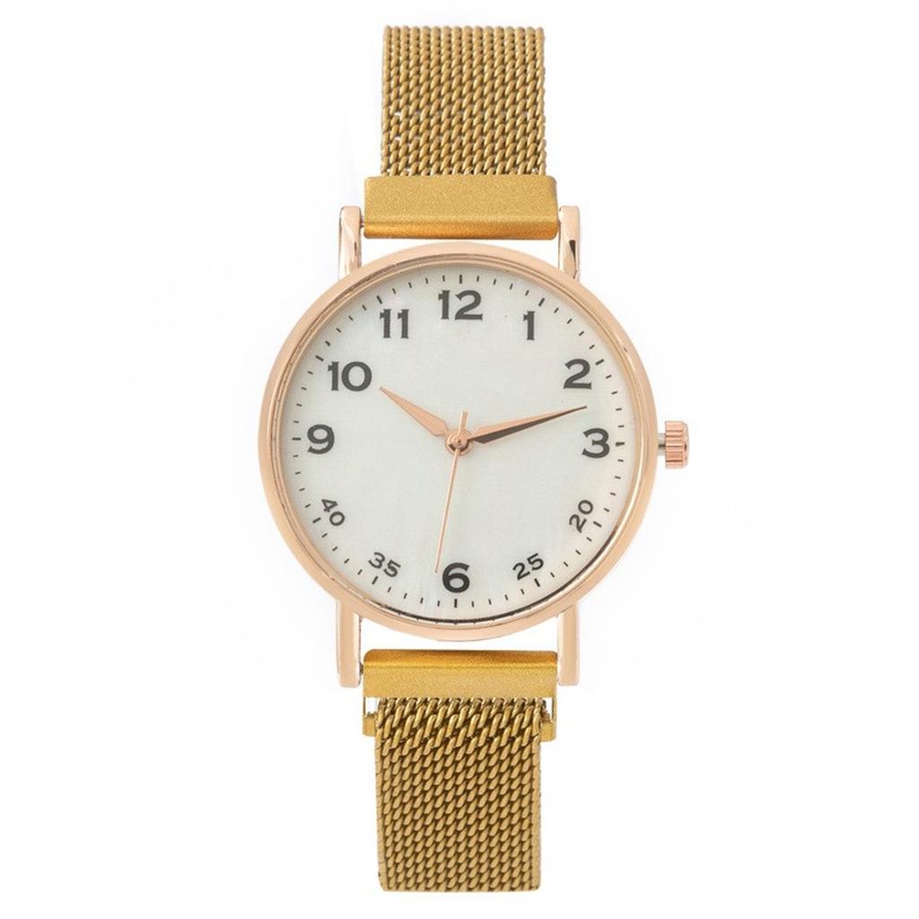 New Women's Luxury Watch Matte Dial Japanese Quartz Movement Stainless Steel Mesh Strap Hannah Martin Brand Original Watch