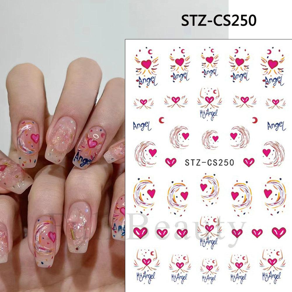 Nail Art Stickers, Japanese Romantic Laser Magic Gold And Silver Fireworks Bloom Adhesive Nail Stickers