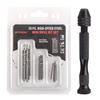 Pin Vise Hand Drill with 25 Drills, Thick Grip, Plastic Model Tool, Black