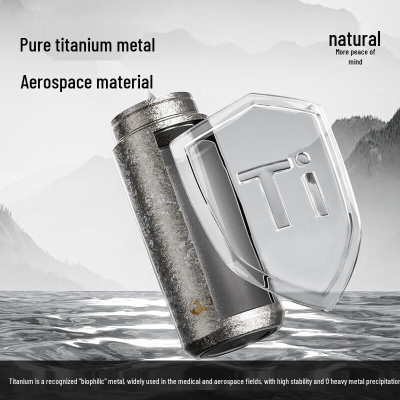 TOMIC Pure Titanium Insulated Tea Infuser Mug