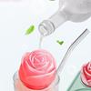 Large Silicone Ice Cube Tray with Lid Multi shape Rose Diamond Ice Hockey Round Sphere Mold for Whiskey Bourbon Cocktails