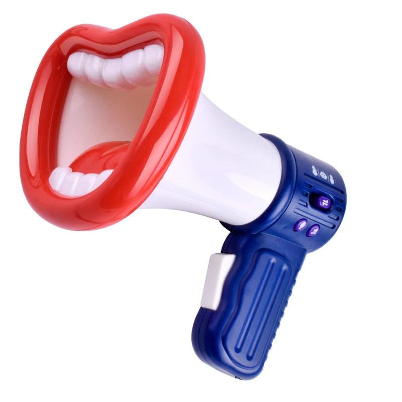 Kids Party Game Big Mouth Funny Megaphone Recording Toy Voice Changer Horn Children Speaker Handheld Mic Vocal Toys Jokes Gifts