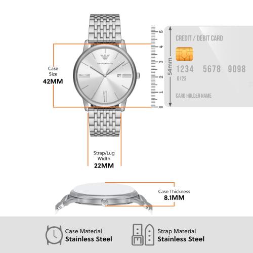 Emporio Armani Men's Silver Watch NA AR11599