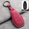 Leather 3 Buttons Car Flip Key Case Cover for Ford Figo 2017 Mondeo 5 Ecosport Puma 2020 Fiesta Mk8 Everest Ranger Protector Fob