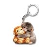 Protect Punch The Monkey Punch Monkey Doll Keychain Cute 3D Monkey Decor Hanging Keychain Anime Peripherals Toy Birthday Gift
