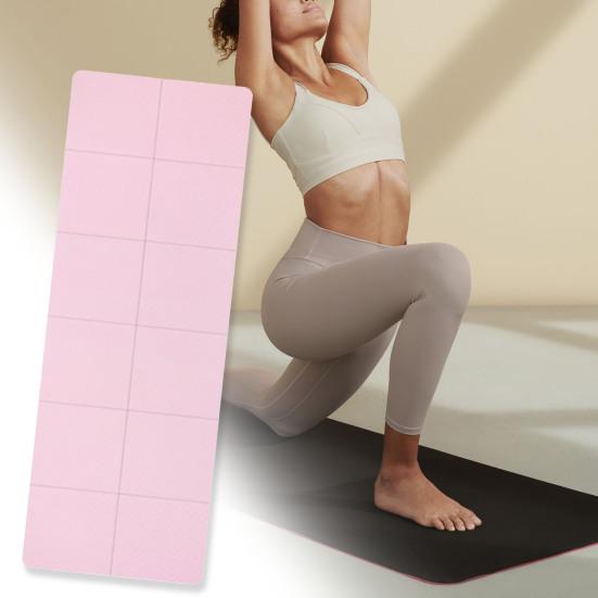 Portable Yoga Mat Foldable Vibration Damping Sweat-absorbing Soft Non-slip TPE Professional Indoor Workout