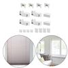 18Pcs Pleated Blind Fixing Brackets Accessories Kits Easy Installation Roller Curtain Holder Window Shade Repair Parts