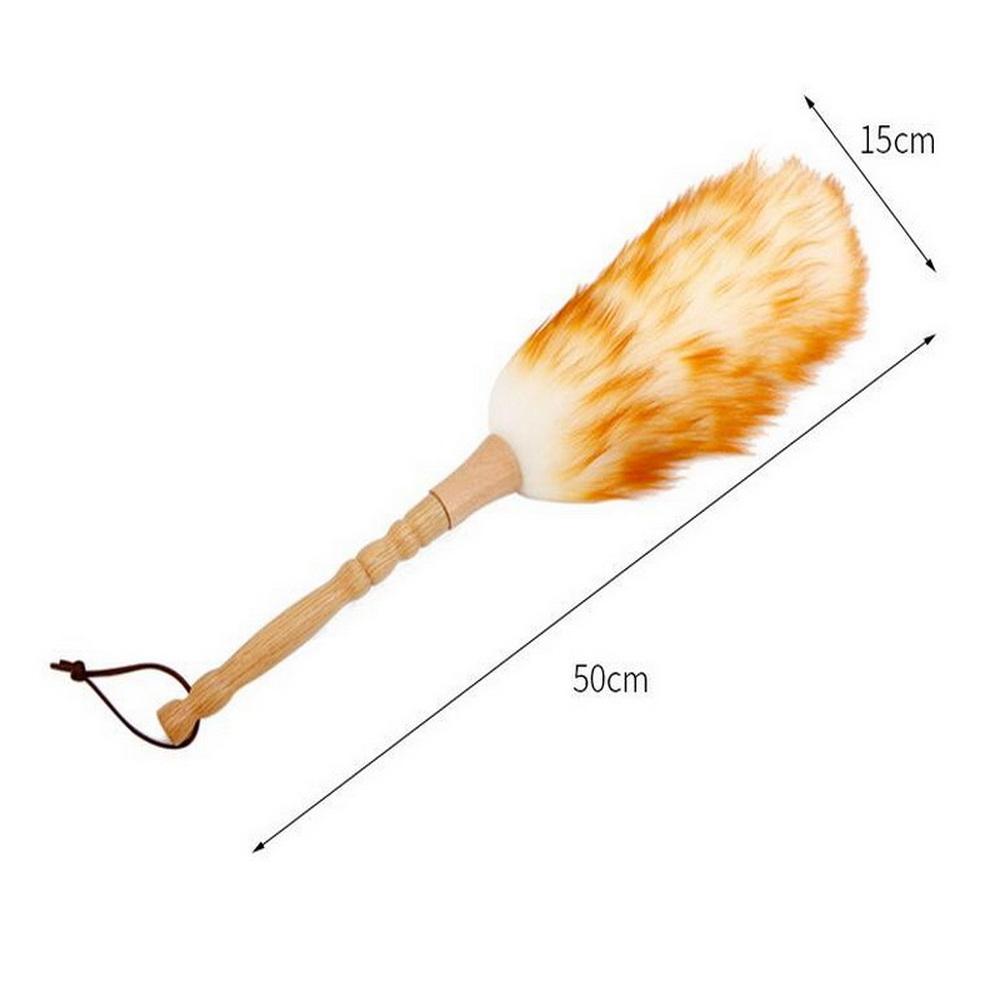 

Household Lint-free Feather Duster Furniture Dusting Cleaning Duster Car Static-free Wool Duster