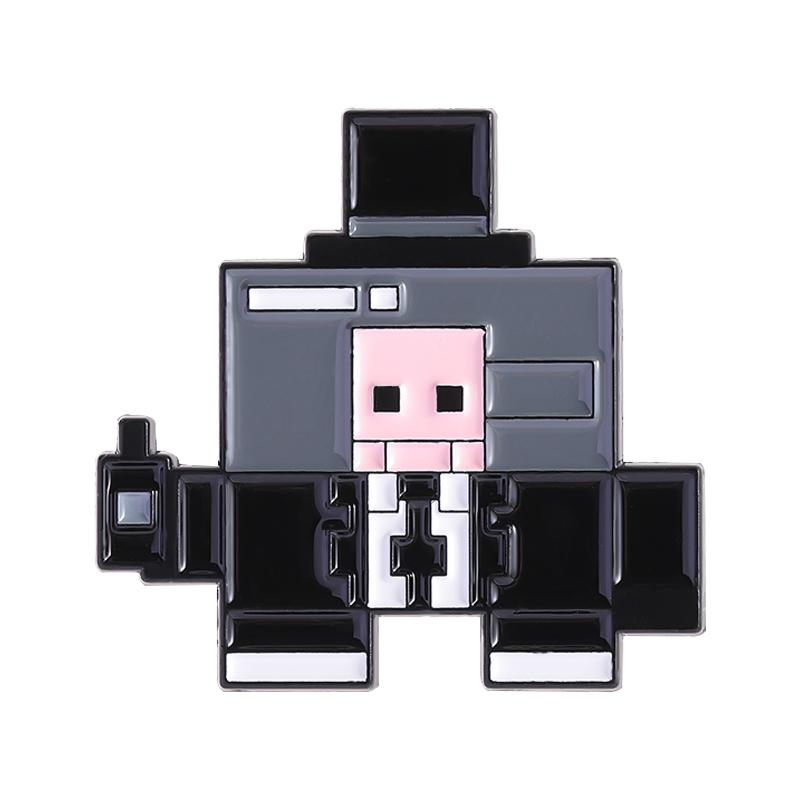 Hüpfspiel Emaille-Pins Custom I'M FINE Broschen Anstecknadeln Kleidung Lustiger Schmuck Geschenk für Kinder Freunde