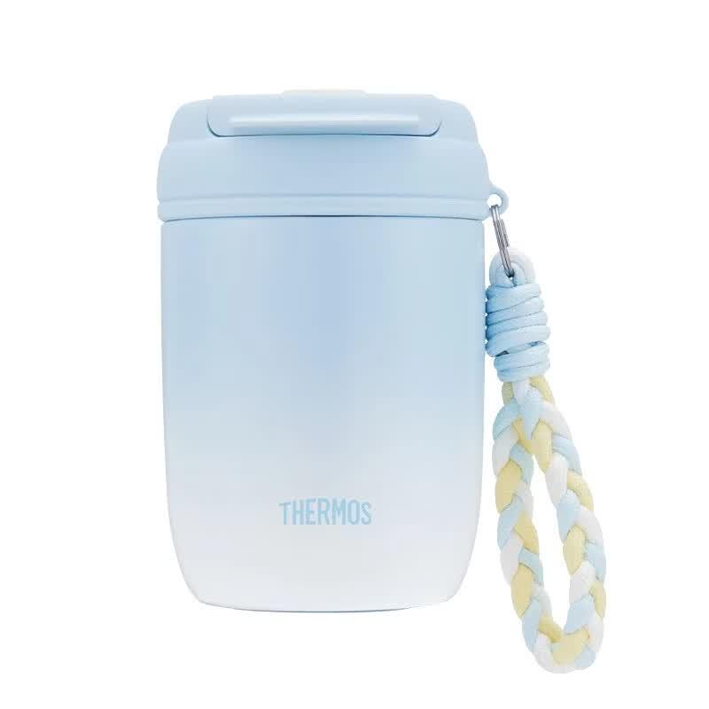 THERMOS 380ml Dual-Drink Insulated Cup with Straw