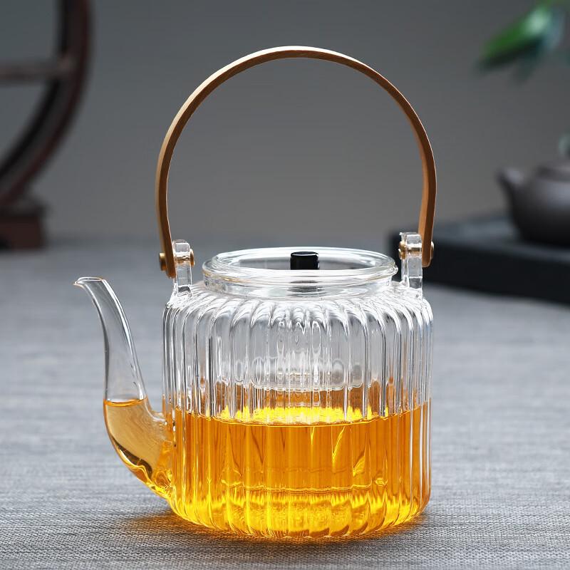 Zen-style Glass Teapot with Handle