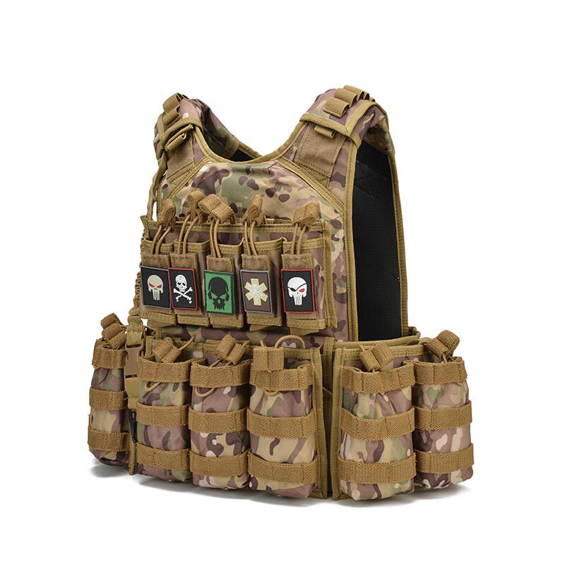Lightweight Tactical Quick Release MOLLE Plate Carrier Vest - CP