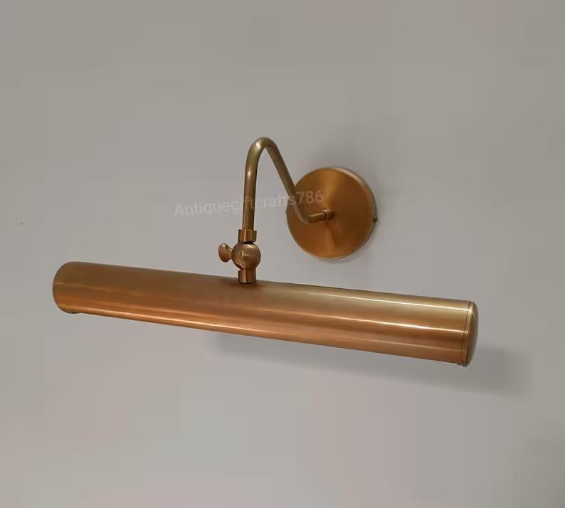 Solid Brass Antique Picture Light - Modern Wall Sconce