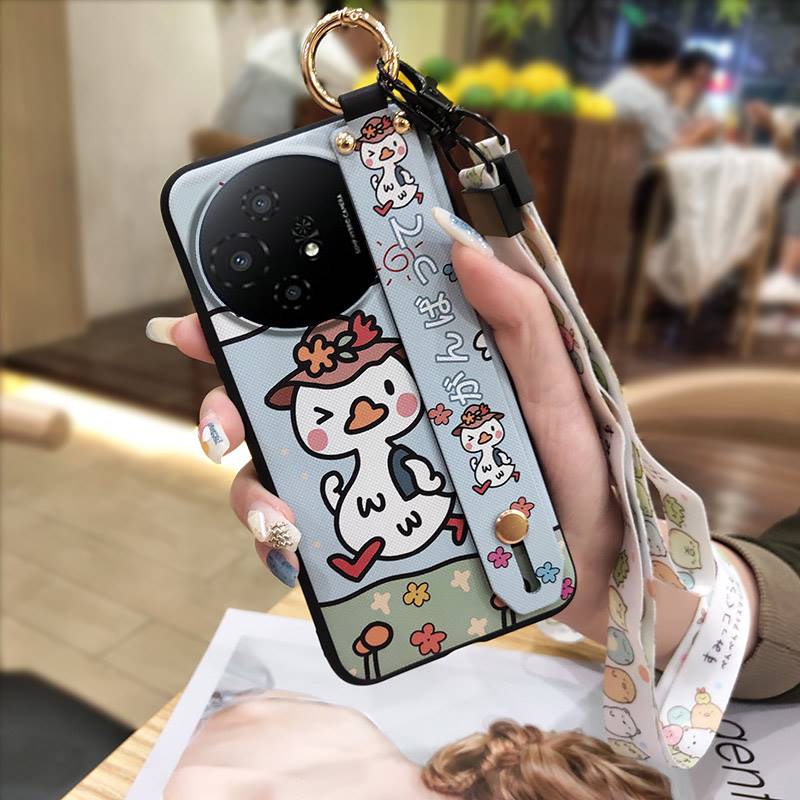 Dirt-resistant Cute Phone Case For TCL 50 Nxtpaper 5G/50Pro Nxtpaper 5G Protective Lanyard Anti-dust Wristband Silicone